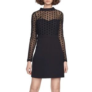 French Connection Lea Mesh Jersey Dress